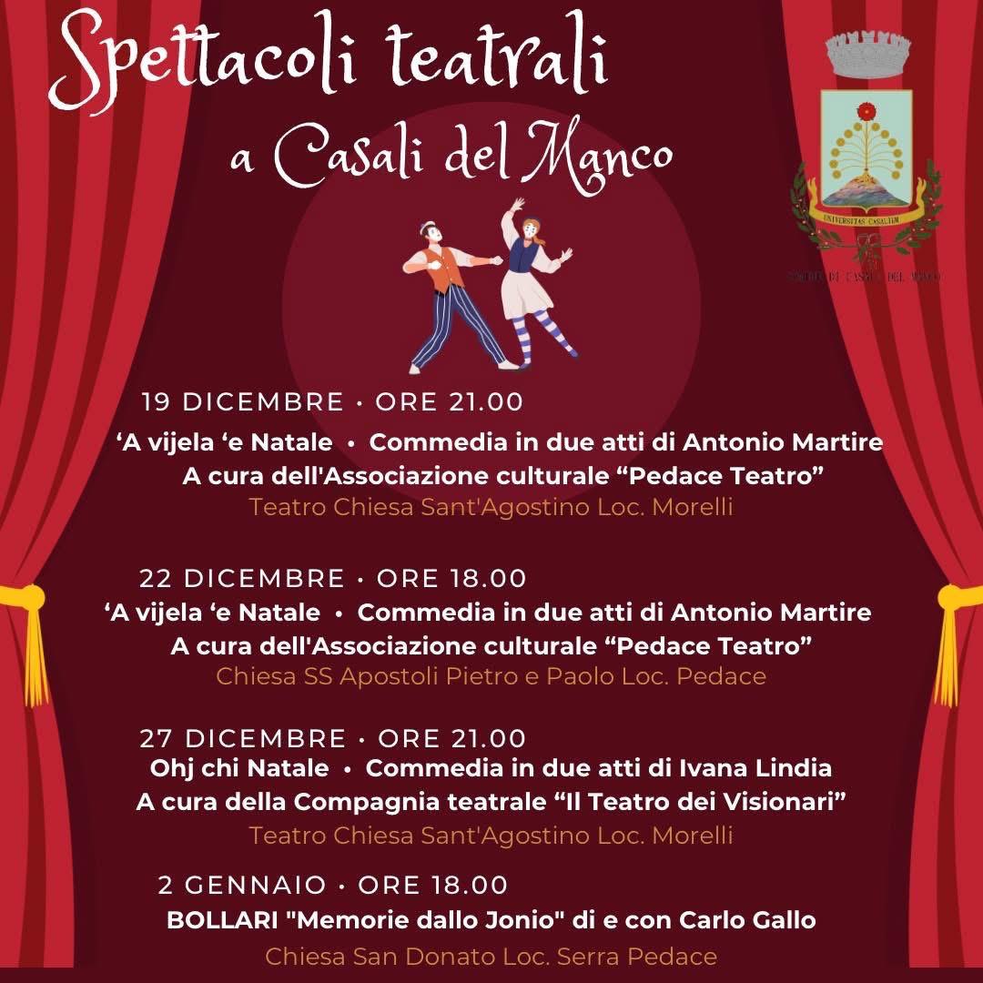 Spettacoli teatrali a Casali del Manco