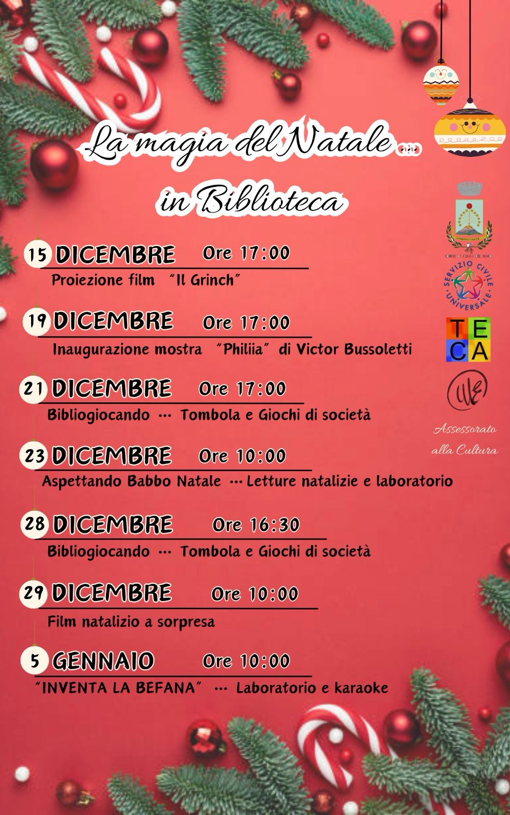 La magia del Natale in Biblioteca