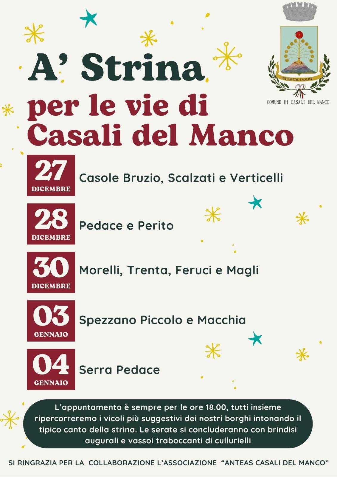 A' strina per le vie di Casali del Manco