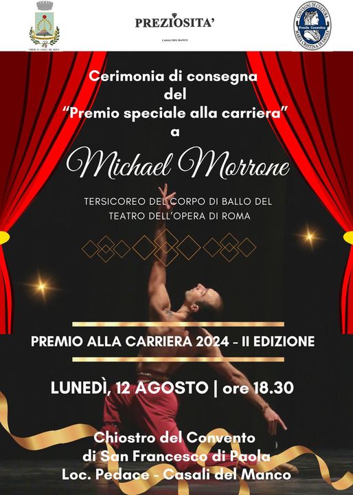 Premio speciale alla carriera a Micheal Morrone