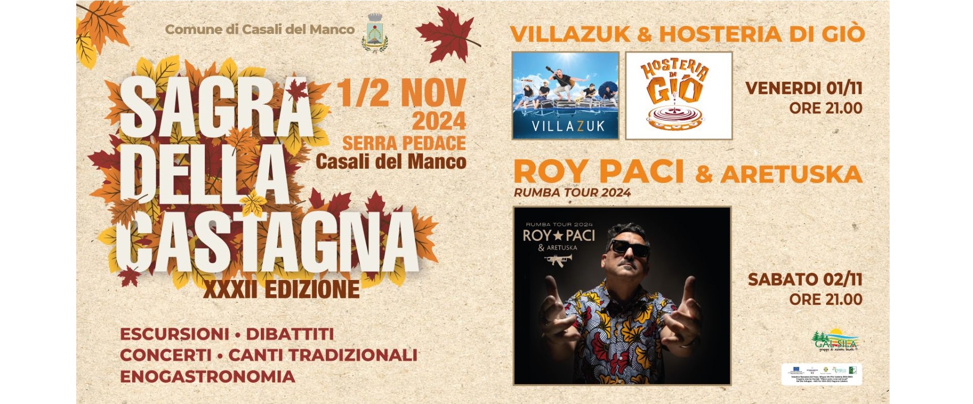 Sagra della castagna XXXII Edizione - 1 e 2 novembre